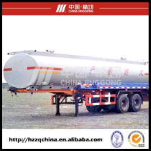 21400L Carbon Stahl Q345 Tank Trailer für Diesel-Light-Öl-Anlieferung